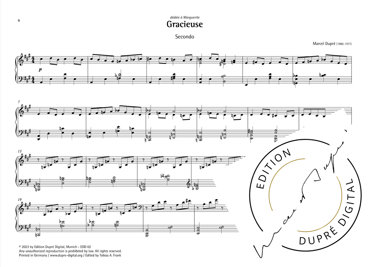 Marcel Dupré: Gracieuse