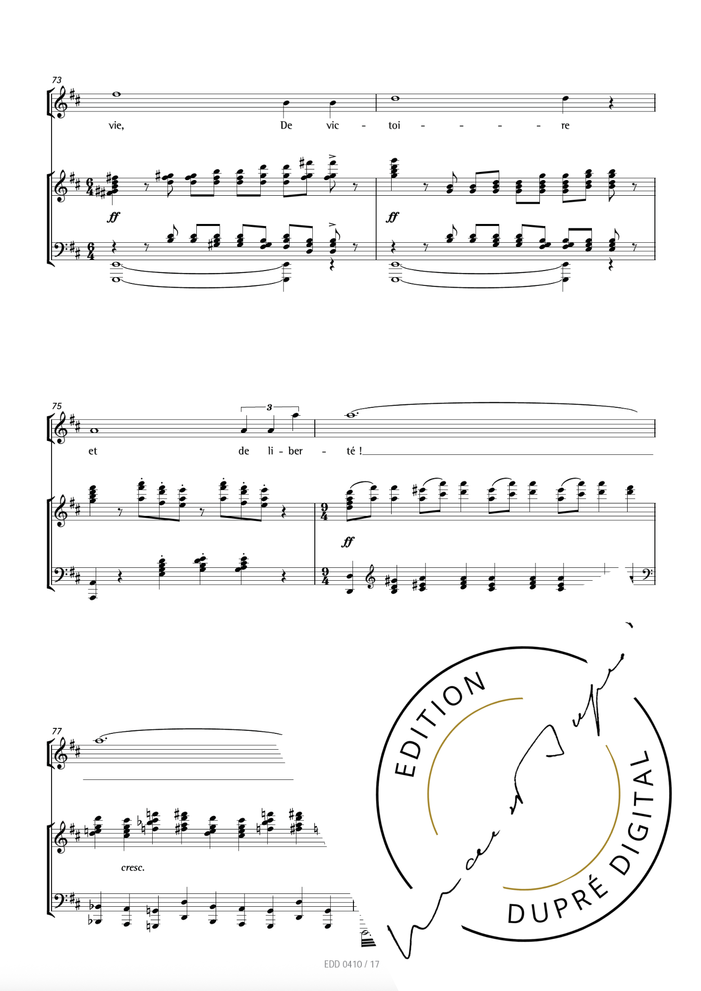 Marcel Dupré: Le Glaive op. 3
