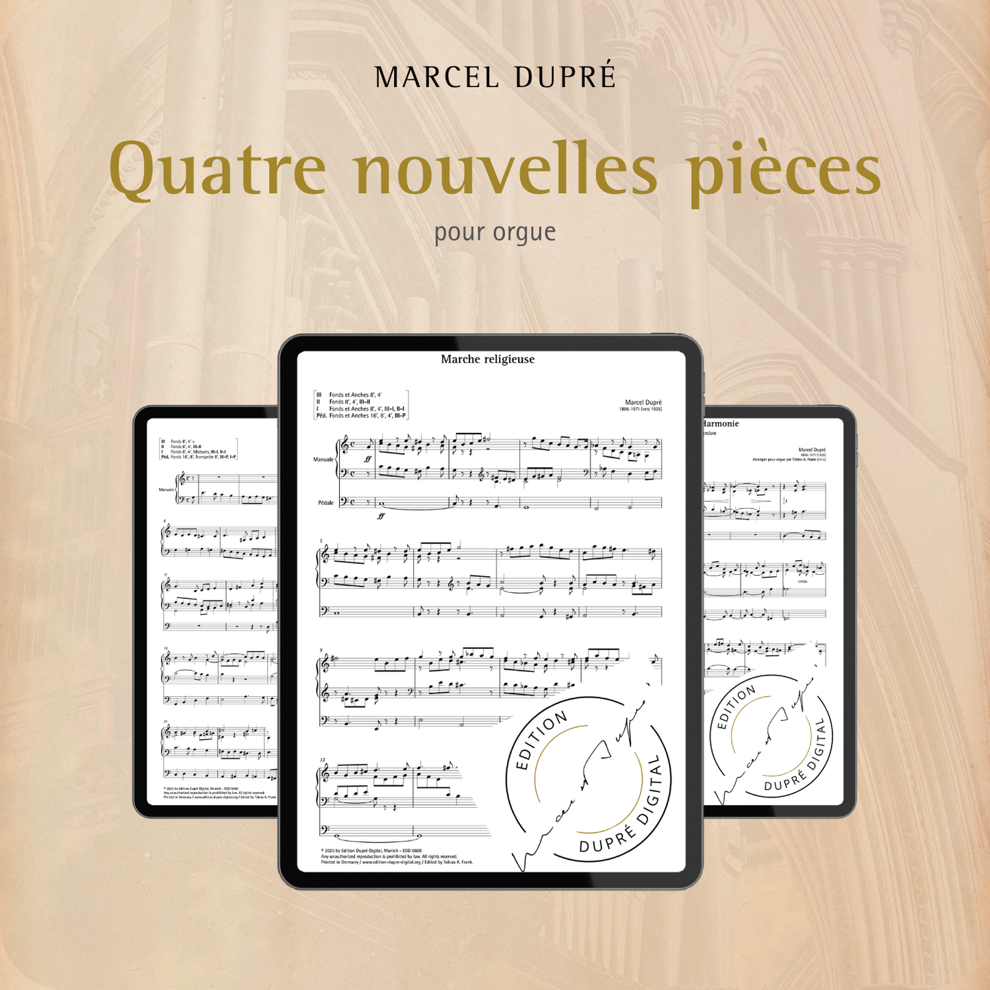 Marcel Dupré: Quatre nouvelles pièces pour Orgue