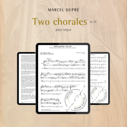 Marcel Dupré: Two Chorales, op. 59