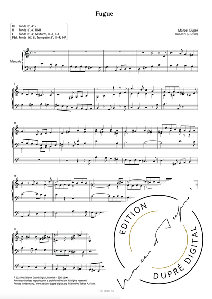 Marcel Dupré: Quatre nouvelles pièces pour Orgue
