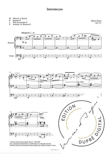 Marcel Dupré: Intermezzo pour orgue