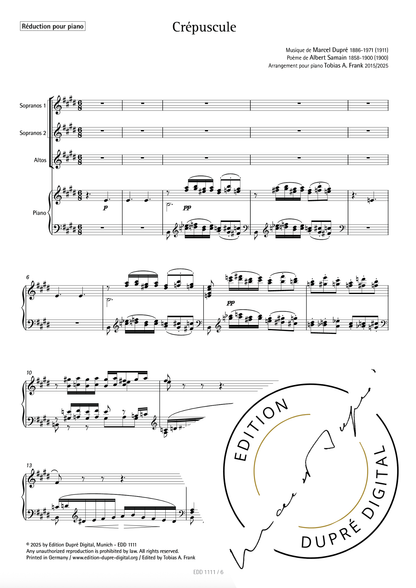 Marcel Dupré: Crépuscule