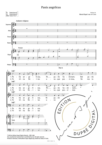 Marcel Dupré: Panis angelicus