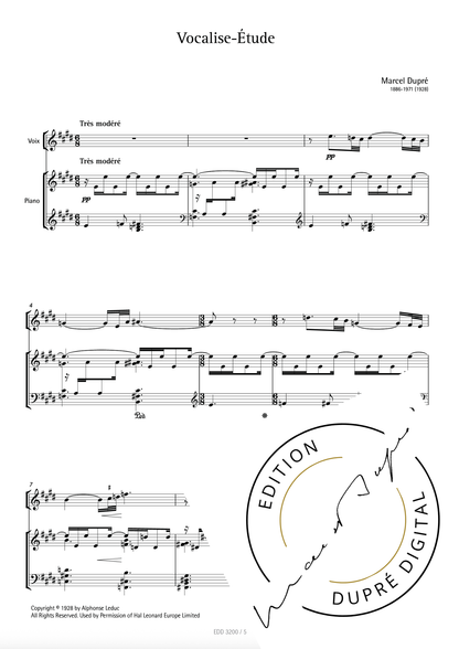 Marcel Dupré: Vocalise-Étude