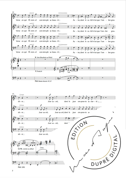 Marcel Dupré: Cantique de Racine