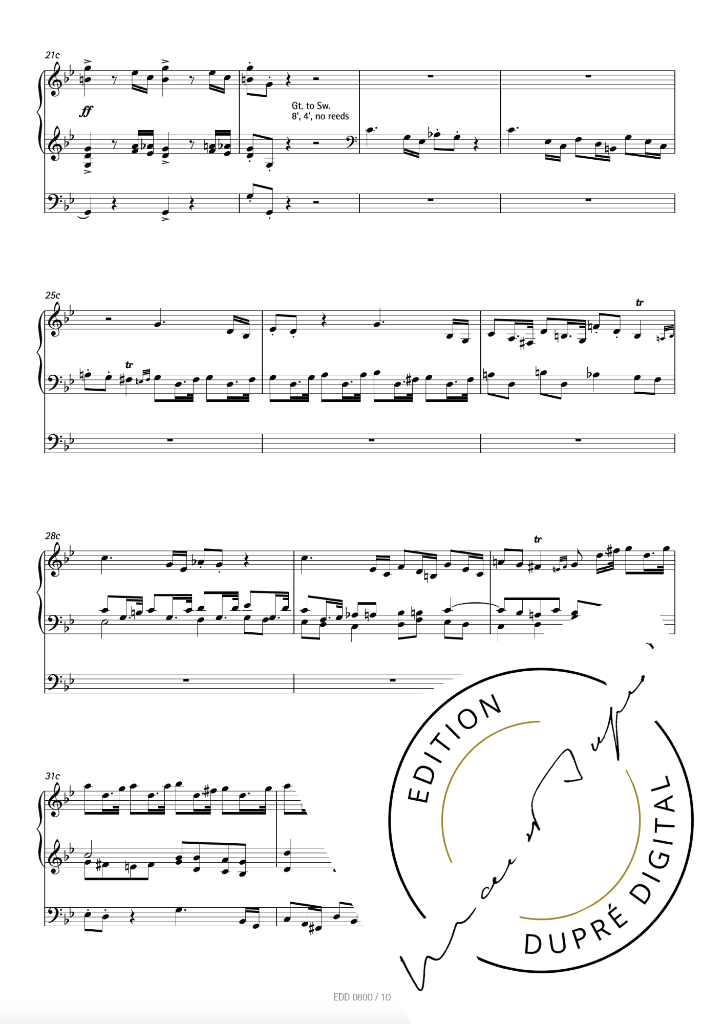 Marcel Dupré: Cadence pour le concerto n° 9 de Haendel