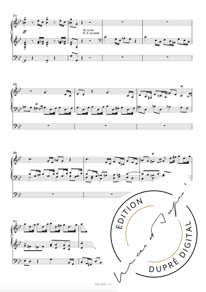 Marcel Dupré: Cadence pour le concerto n° 9 de Haendel