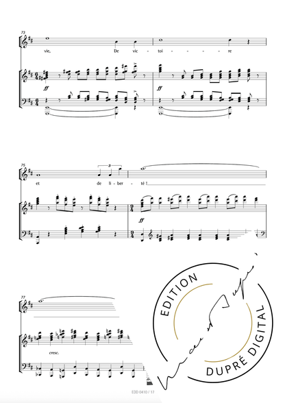 Marcel Dupré: Le Glaive op. 3